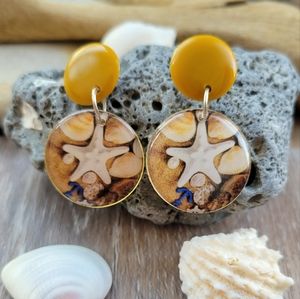 Beautiful Sea Star and Sea Shell Earrings